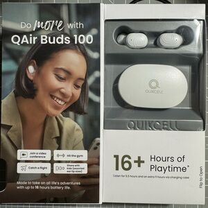 QUIKCELL QAir Buds 100 Black Earbud Headphones